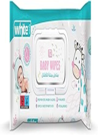 اشتري White baby wipes, 72 wipes في مصر