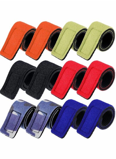 Buy 12 fishing rod ties for cast rods, fishing rods and flying rods - 6 colors in Saudi Arabia