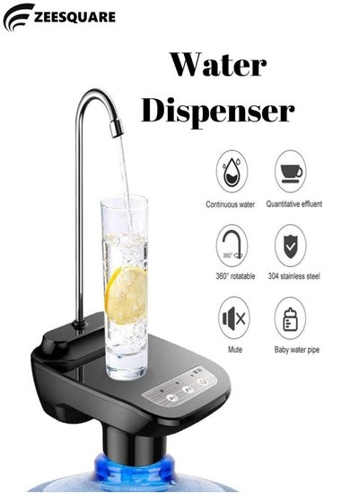 Buy Water Dispenser Pump For Water Bottles Automatic Rechargeable Electric Pump in UAE