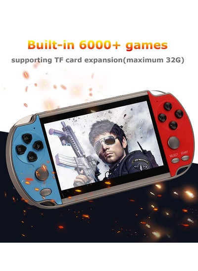 اشتري Handheld Game Console Video Game Console Handheld Game Players X7 4.3 Inch Double Rocker 8GB Memory Built-in 1000 Games MP5 Game Controller TV Output في الامارات