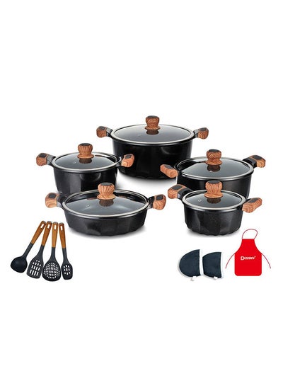 اشتري 17Pcs Granite Cookware Set 2020 في الامارات