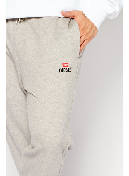 Buy Men Drawstring Brand Logo Jogger Pants, Grey Heather in UAE