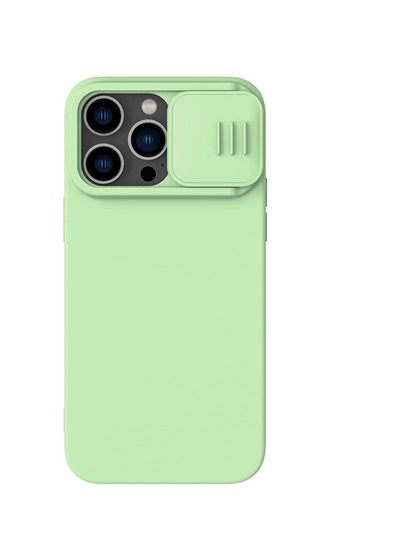 Buy CamShield Silky Silicone Case For iphone 14 Pro - Mint Green in Egypt