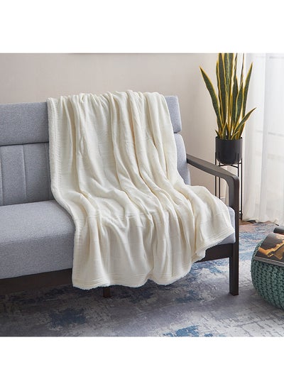 اشتري Elva Knitted Double Layer Throw 152 x 127 cm في الامارات