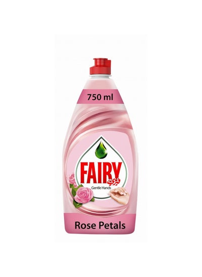 Buy Fairy Gentle Hands Dishwashing Liquid Rose Petal Scent 750ml in UAE