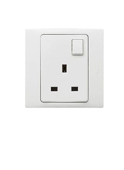 Buy Legrand Mallia White Switched Outlet - 1 Gang, 13A 250V - 281111 in UAE