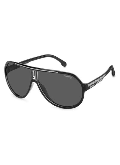 اشتري Men's UV Protection Pilot Sunglasses - Carrera 1057/S Black/Grey 64 - Lens Size: 64 Mm في الامارات