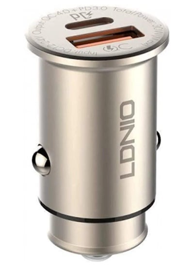 Buy Ldnio C506Q Car Charger With Type C Cable USB QC4+ FAST CAR CHARGER 30 W PD in Egypt