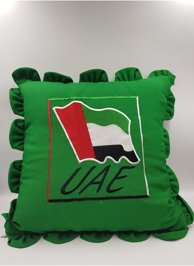 Buy UAE Flag Cushion (Green) 40*40 cm in UAE