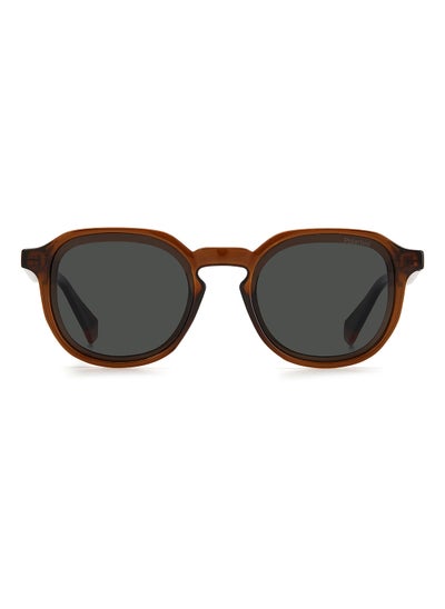 Buy Round / Oval  Sunglasses PLD 6162/S  BROWN 52 in UAE