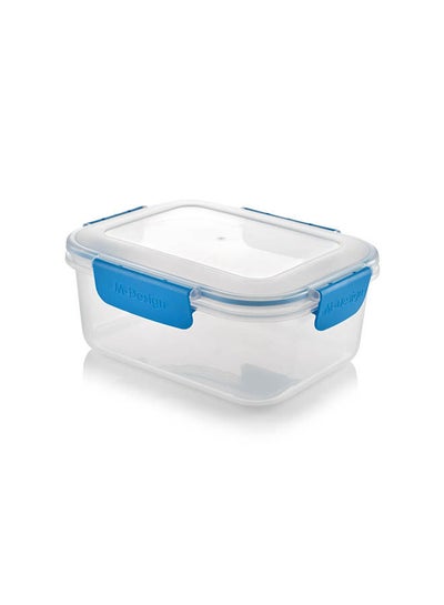 Buy 1.6L Food Container Clear with Blue Clips in Egypt