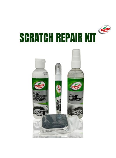 اشتري Turtle Wax Premium Scratch Repair Solutions 6pcs Repair Kit Scratches Chips And Scrapes All In One Solutions في السعودية