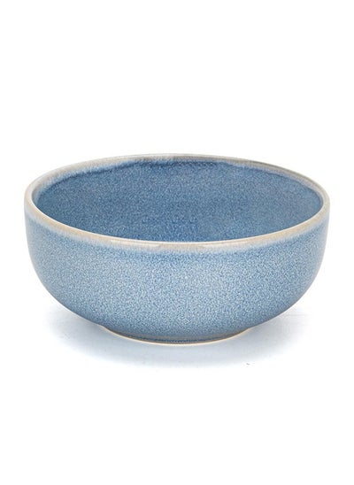 اشتري Bowl Cozy Ceramic Loose Crockery Bowls For Soup Cereal Salad Noodle Kitchen Serveware L 12 X W 5 Cm Blue في الامارات