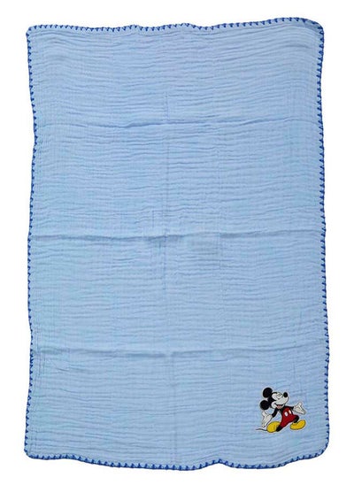 Buy Mickey - Gauge Blanket - Blue in UAE