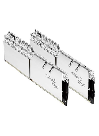 اشتري 32 جيجا بايت Ddr4 Trident Z Royal Silver 4000 ميجا هرتز Pc4 32000 Cl19 1.35 فولت مجموعة ثنائية القناة 2X16 جيجا بايت في السعودية