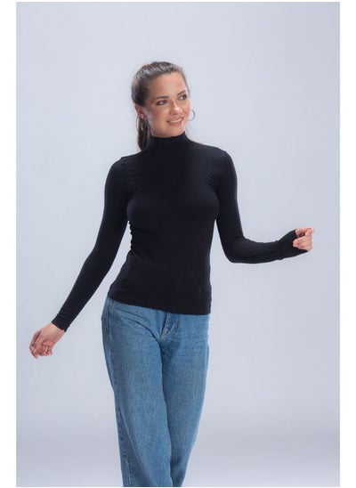 Buy High Neck Long Sleeve Top in Egypt