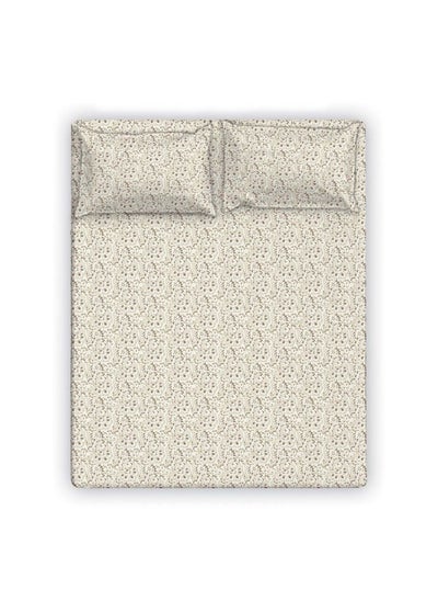 Buy Albany Single Bed Fitted Sheet Set 120X200+30 Cm/50X75+15 Cm Paisley Ochre (ANU-DUB-031 A) in UAE