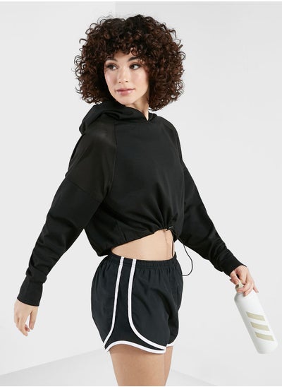 Buy Cropped Athletic Jacket With Waist Scrunching in UAE