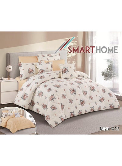 Buy Double quilt set, two-sided mattress, consisting of 8 pieces,  Hotel  comforter 8 pcs , Cotton 100% , comforter size 240 by 260 cm in Saudi Arabia