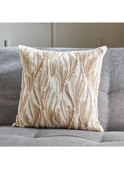 Buy Petra Embroidered Filled Cushion 45 x 45 cm in UAE