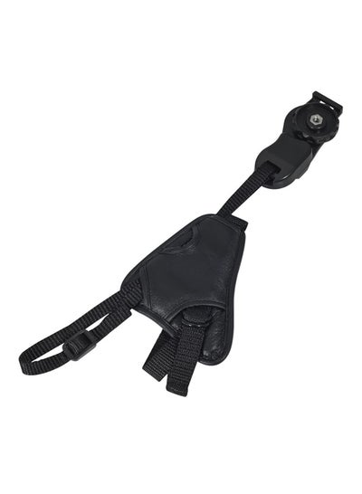 Buy Camera Hand Strap Triangle Secure Grip Padded Wrist Strap Compatible for Sony Canon Nikon DSLR and Mirrorless Cameras - Black in UAE