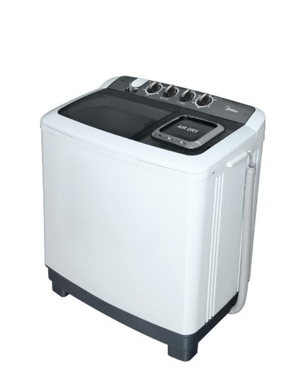 Buy Midea Twin Tub Washing Machine,14Kg, 10 KG Drying, White (Black Cover) - TW140ADN(B) in Saudi Arabia