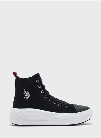 Buy Lace Up High Top Sneakers in Saudi Arabia