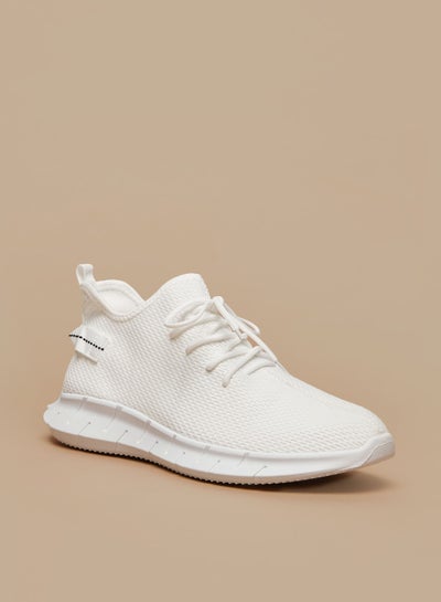 Buy OAKLAN Textured Lace-Up High Top Sports Shoes in UAE