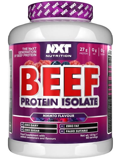 Buy Beef Protein Isolate Zero Dairy MMMTO 60 Servings 1800g in UAE