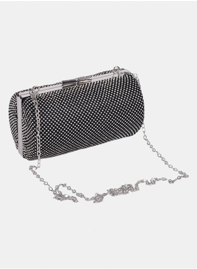 Buy A glitter soiree clutch 411207 (Black) in Egypt