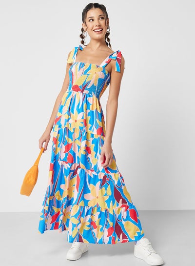 Buy Floral Tiered Dress in UAE