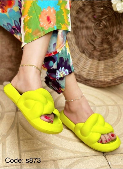 Buy Green rubber women's slipper in Egypt