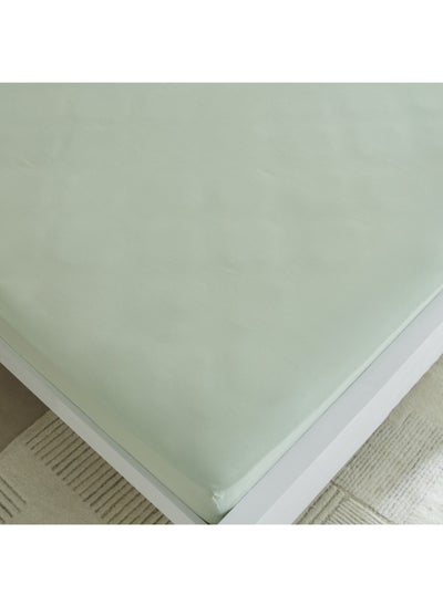 Buy Derby Solid Microfiber Olympic Queen Fitted Sheet 160 X 200 X 25 Cm in Saudi Arabia