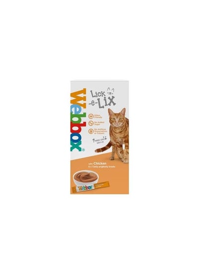 Buy Webbox Cats Delight Lick-E-Lix Yoghurt Treat With Chicken 75g in UAE