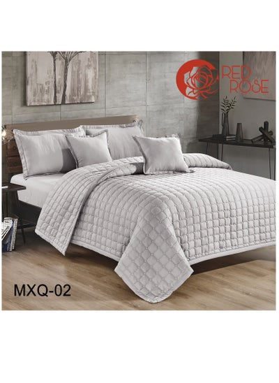 Buy Single Bed Comforter Set 4-Piece Compressed Mattress Microfiber Size 210x160 cm in Saudi Arabia