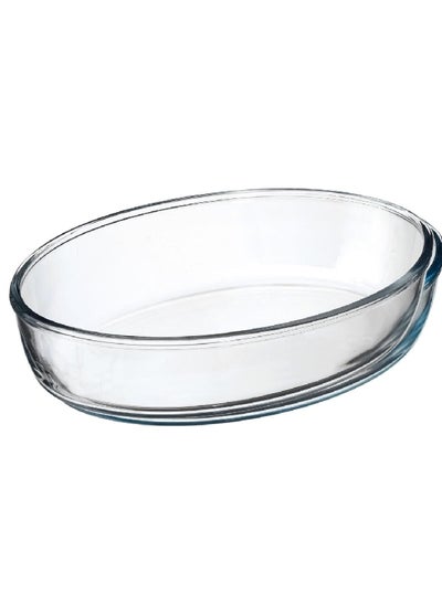 Buy Elegant Design Oval Glass Baking Dish Clear 26 x 18 cm 59084 in Saudi Arabia