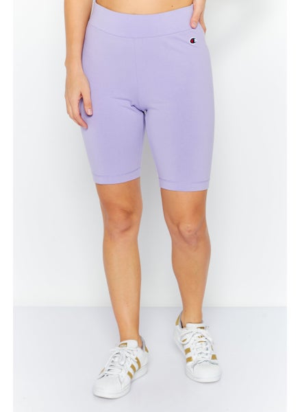 Buy Women Sportswear Fit Training Short, Purple in UAE