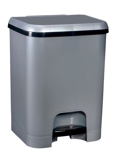 Buy Trash Bin with Pedal 20 L Grey Spanish in Saudi Arabia