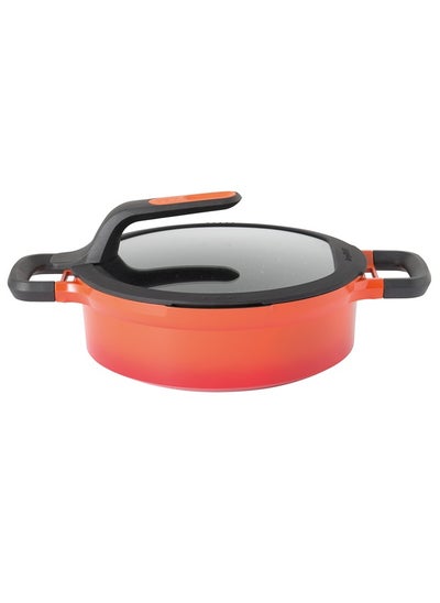 Buy Covered Stay Cool 2 Handle Sauté Pan Red in Saudi Arabia