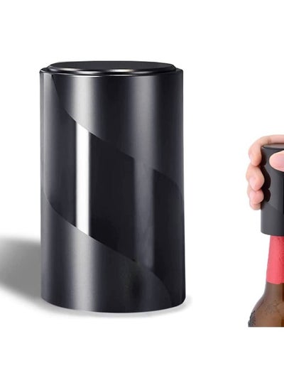Buy 【2 PACK】 Push Down-Pop Off Beer Bottle Opener with Cap Catcher, No Damage to Caps，Automatic Decapitator Beer/Soda Bottle Top Openers，One-Hand Easy/Funny Lid Open,Cool Bartender Tools in UAE