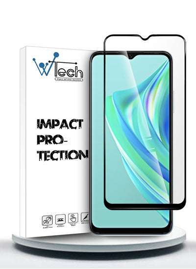 Buy Premium E2E Full Glue Full Cover Tempered Glass Screen Protector For Infinix Hot 20i 4G Clear in Saudi Arabia