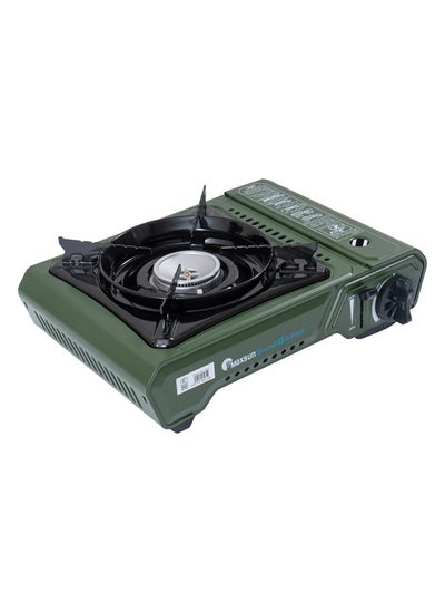 Buy Maxsun, Portable gas stove for travel and trips, Outdoor cooking gas stove, Green, Size 37.2*28.6*12.5 Cm in Saudi Arabia