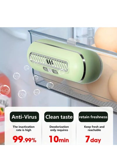 اشتري Refrigerator Deodorizer Household Vehicular Ozone Deodorizer Strong Sterilization Sterilizer Air Purifier Eliminates Odors green في السعودية