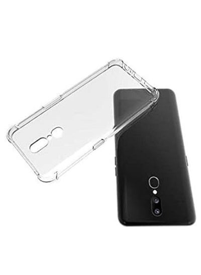 Buy For Oppo F11 Clear Case Anti Knock Edge Transparent Soft Gel TPU Back Cover in Egypt