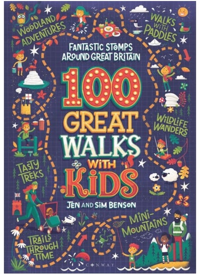 اشتري 100 Great Walks with Kids : Fantastic stomps around Great Britain في الامارات