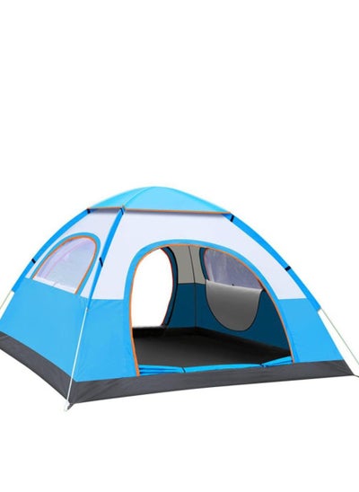 اشتري Tents for Camping 3-4 Person Waterproof,Automatic Fast Open in 2Second,Family Tent with Windproof Ropes Anti-UV, Ultralight Blackout Lightweight Tent for Camping, Outdoor,Hiking,  Backpacking في الامارات