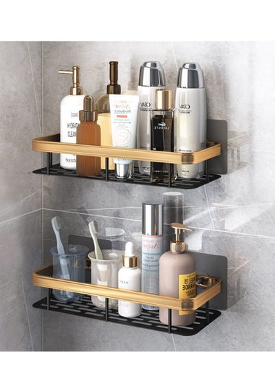 Buy Shower Caddy Shelf, 2 Pack Bathroom Shelves No drill Corner Shelf Shampoo Holder Storage Rack for Bathroom Toilet Kitchen Organize,gold in Saudi Arabia