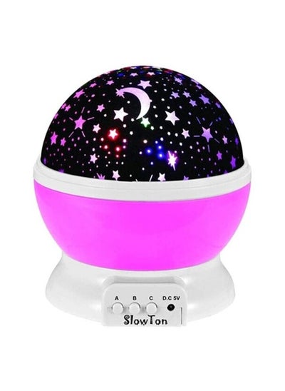 Buy Star Night Light Projector For Kids, Starry Lighting Lamp Rotating Bedside Rest Light Baby Sleep Soothers Colorful LED Moon Star For Baby Nursery Bedroom Room in UAE