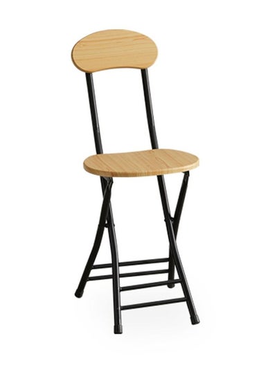 Buy Folding Chair Simple Backrest Wood Seat Light in UAE
