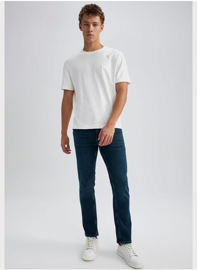 Buy Mid Wash Slim Fit Jeans in UAE